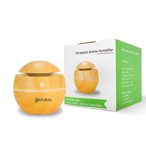 Zatural Wood Grain Humidifier and box