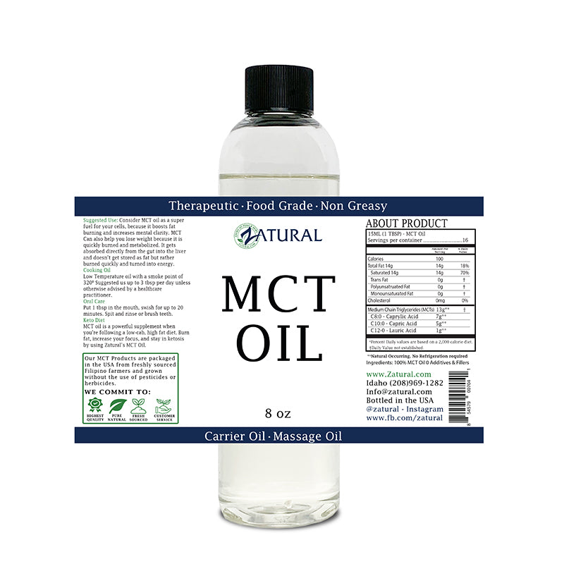 Zatural 8oz MCT oil