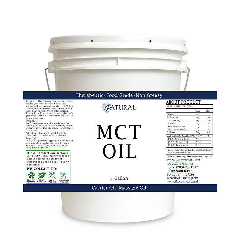 Zatural 5 Gallon MCT oil