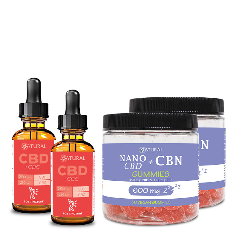Two Month Supply CBC Oil and CBN Gummies 600mg
