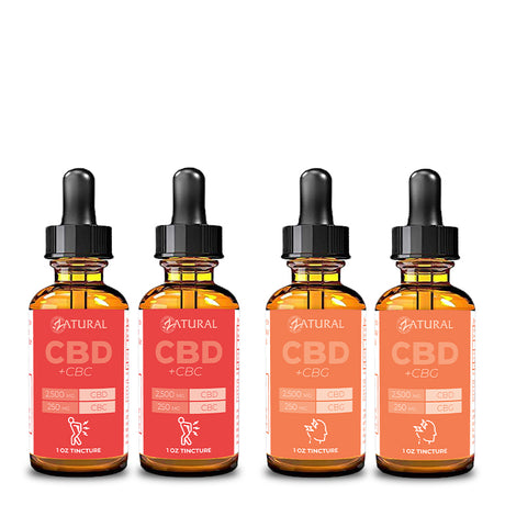 CBC and CBG isolate oil 2 month supply