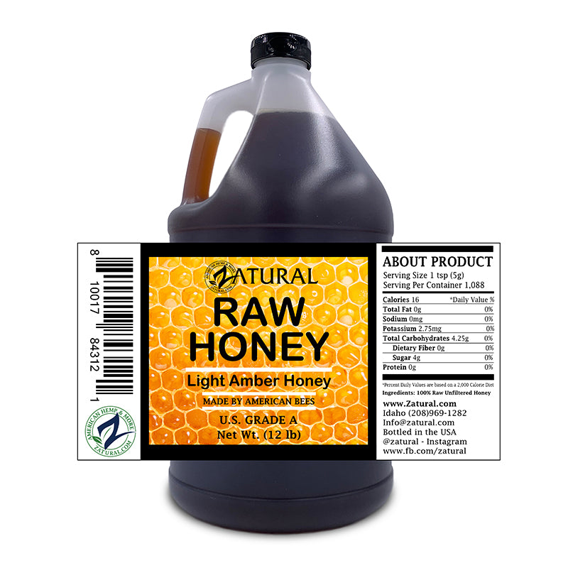 Zatural 12lb Raw Honey
