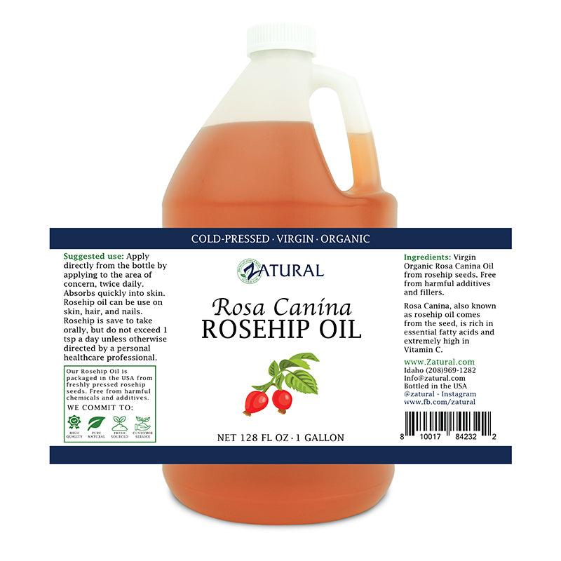 Rosehip seed Oil 1 gallon label