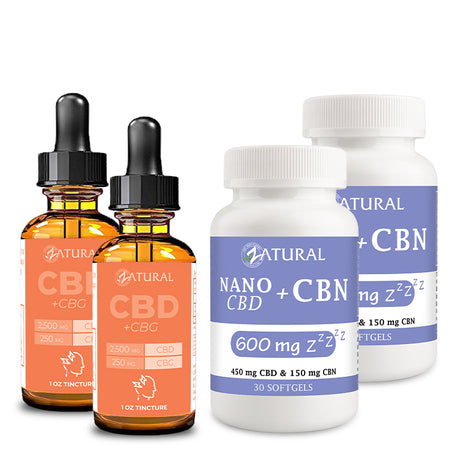 CBG oil and CBN Softgels 600mg