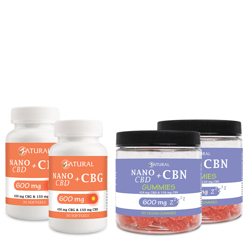 CBG Softgels and CBN Gummies 2 month supply
