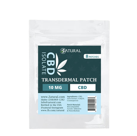Transdermal CBD Isolate Patch 10mg - 8 Patch