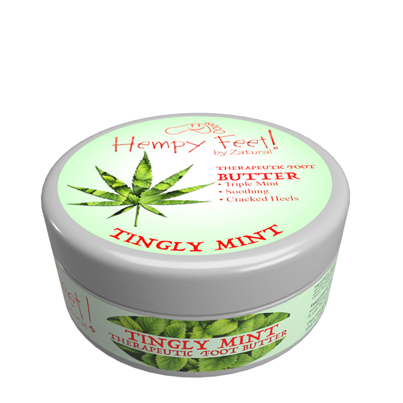 Tingly Mint Therapeutic Foot Butter angled
