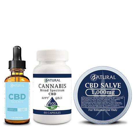 Wellness CBD Bundle and CBD softgel 600mg and Salve 1,000 mg