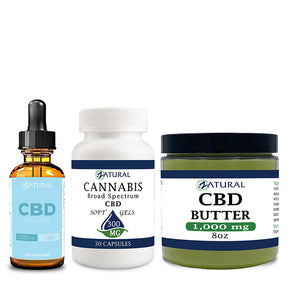 Wellness CBD Bundle and CBD softgel 300mg and butter 1,000 mg