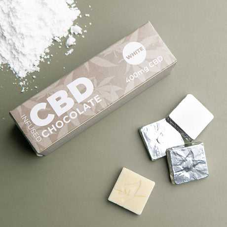 CBD White Chocolate Squares