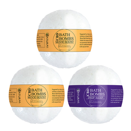 CBD Bath Bomb with mood boost, mood boost, and deep sleep
