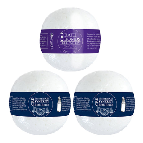 CBD Bath Bomb with Synergy, deep sleep, and Synergy