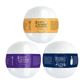 CBD Bath Bomb with deep sleep, mood boost, and Synergy