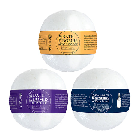 CBD Bath Bomb with deep sleep, mood boost, and Synergy