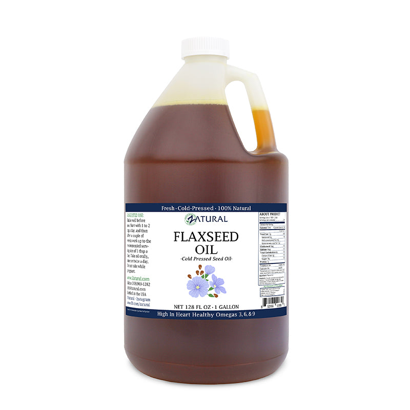 Zatural Flaxseed Oil 1 Gallon Bottle