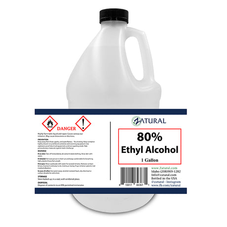 Ethyl Alcohol 1 Gallon label