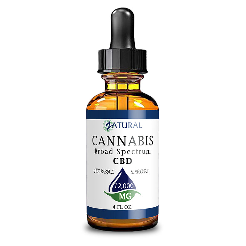 2oz 12,000mg CBD Oil Natural Drops