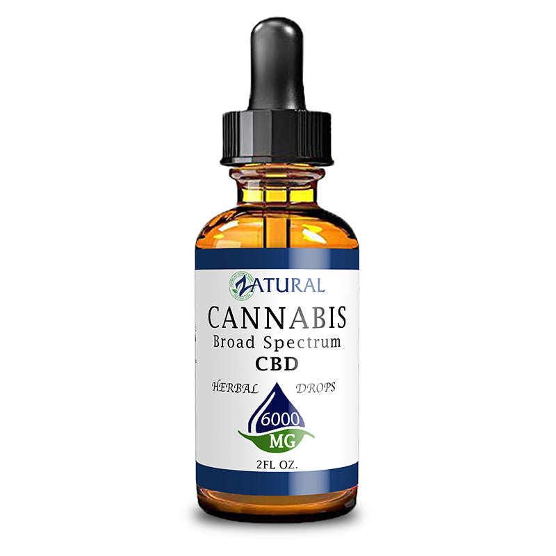 2oz 6,000mg CBD Oil Natural Drops