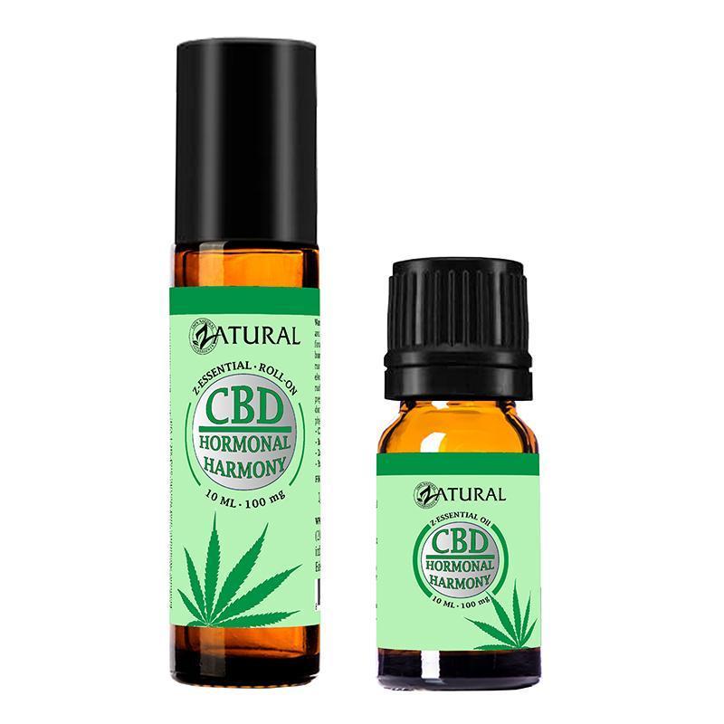Hormonal Harmony CBD Roll-on and essential oil